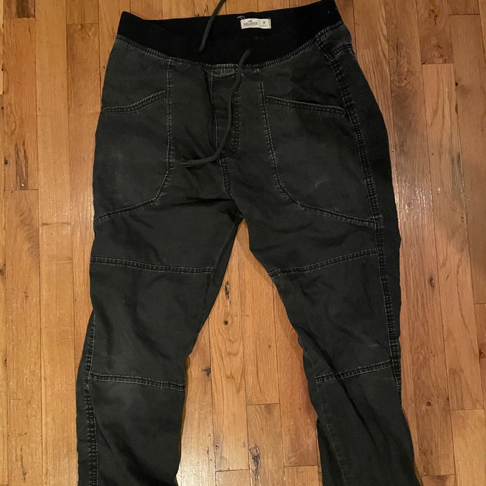 Hollister black joggers  - size medium